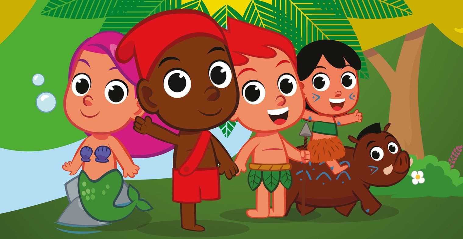 Turma do Folclore em: Os Protetores da Natureza, cena